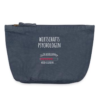 Psychologue d’entreprise Études Profession Formation - Pochette zippée vintage 18 x 21 cm - vintage bleu jeans - Devant