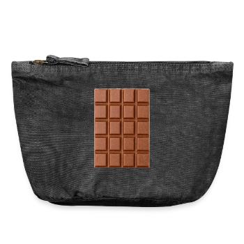 Schokolade - Vintage Reißverschluss-Täschchen (18 x 21 cm) - Vintage Schwarz - Vorne