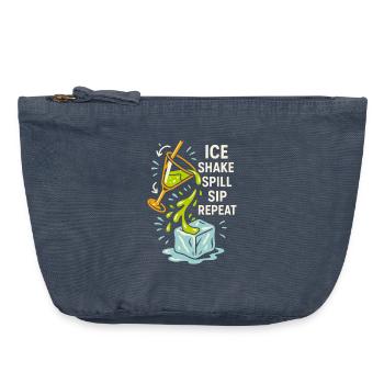 Shaker Steckt Fest Anfänger-mixologe - Vintage Reißverschluss-Täschchen (18 x 21 cm) - Vintage Denim - Vorne