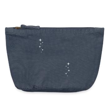 Sterne - Symbole - Dekoration - Vintage Reißverschluss-Täschchen (18 x 21 cm) - Vintage Denim - Vorne