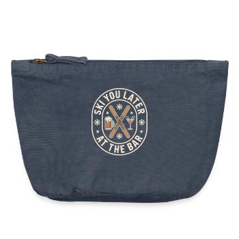Ski You Later At The Bar Skifahren Apres Ski Bar - Vintage Reißverschluss-Täschchen (18 x 21 cm) - Vintage Denim - Vorne