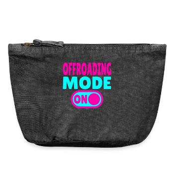 Offroading Mode ON – Off-Road Adventure - Vintage Zip Pouch 18 x 21 cm - vintage black - Front