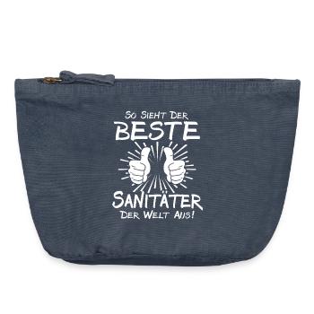 Bester Sanitäter - Vintage Reißverschluss-Täschchen (18 x 21 cm) - Vintage Denim - Vorne