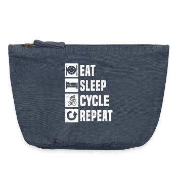 Compact road bike design for road bike - Vintage Zip Pouch 18 x 21 cm - vintage denim - Front