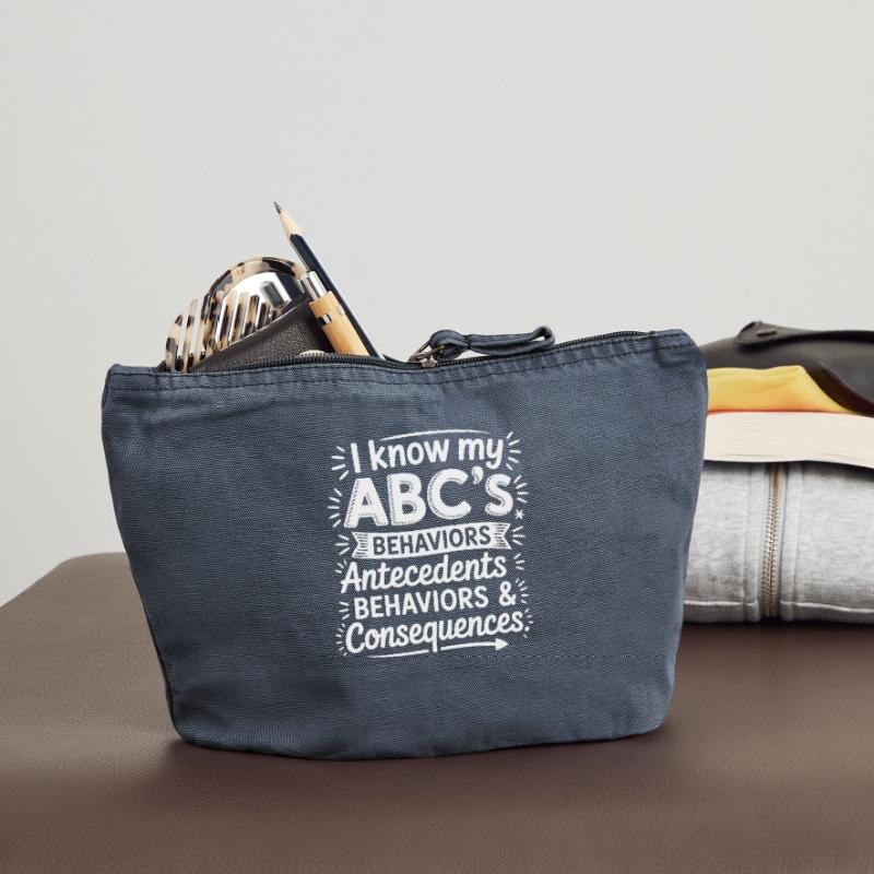 ABC behavior: causes, behavior, consequences Vintage Zip Pouch 18 x 21 cm
