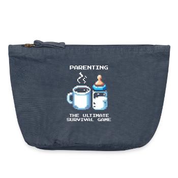 Parenting: Ultimatives Survival | Eltern - Vintage Reißverschluss-Täschchen (18 x 21 cm) - Vintage Denim - Vorne