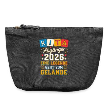 KIta Graduate Farewell Graduation Graduation Gift - Vintage Zip Pouch 18 x 21 cm - vintage black - Front