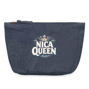 Nicaragua Nicaragisch Nica Queen - Vintage Reißverschluss-Täschchen (18 x 21 cm) - Vintage Denim - Vorne