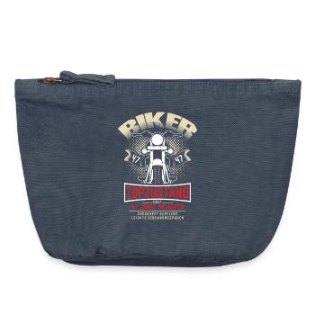 47. Geburtstag Motorradfahrer Motorrad - Vintage Reißverschluss-Täschchen (18 x 21 cm) - Vintage Denim - Vorne