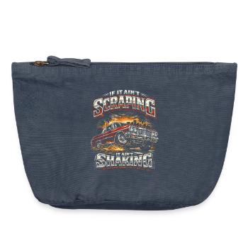 Lowrider Auto If It Aint Scraping It Aint Shaking - Vintage Reißverschluss-Täschchen (18 x 21 cm) - Vintage Denim - Vorne