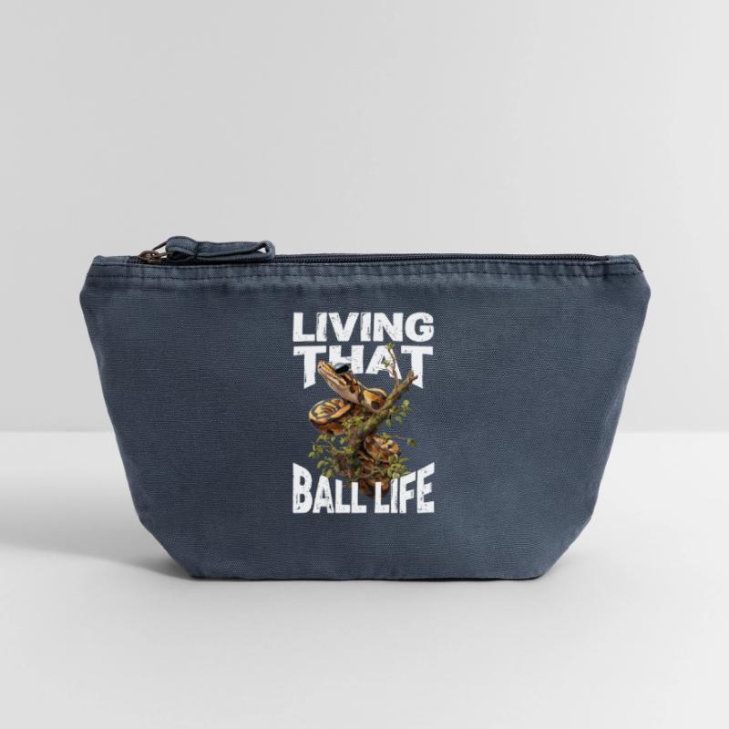 King Python Snakes Lover Terrarium Python Vintage Zip Pouch 18 x 21 cm