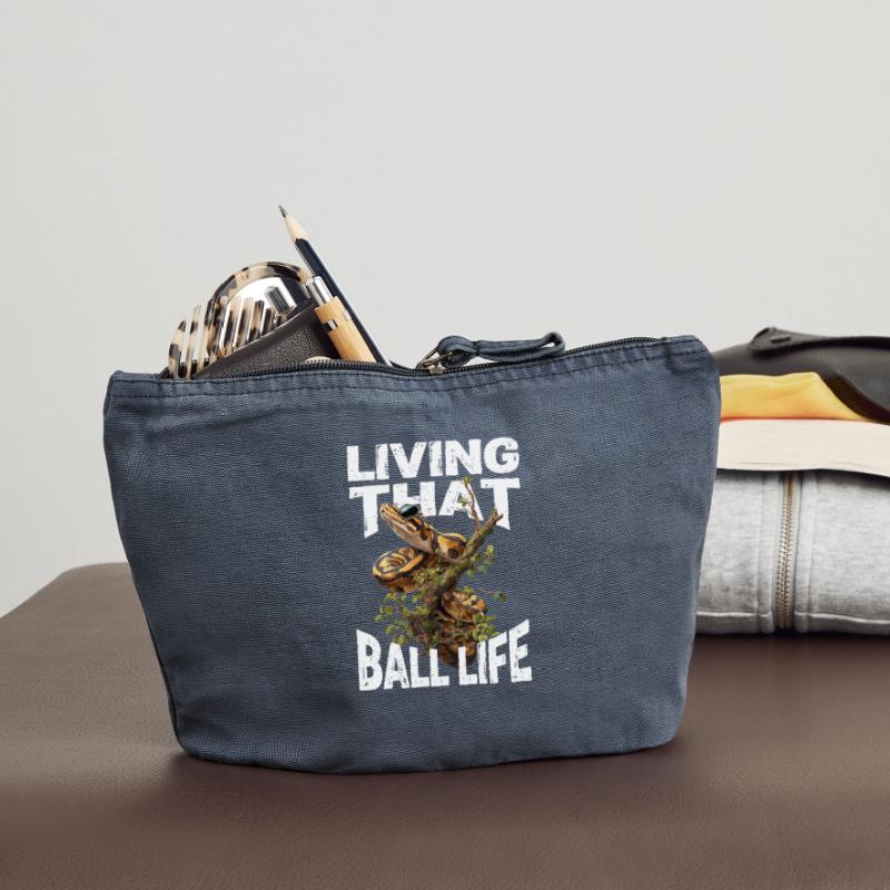 King Python Snakes Lover Terrarium Python Vintage Zip Pouch 18 x 21 cm