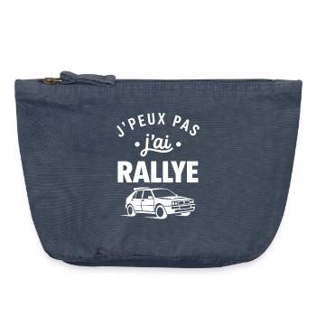 rallye - Pochette zippée vintage 18 x 21 cm - vintage bleu jeans - Devant