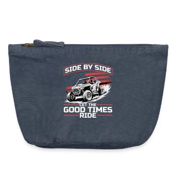 UTV Off Road Boy Men 4 Wheeler Side by side - Vintage Reißverschluss-Täschchen (18 x 21 cm) - Vintage Denim - Vorne