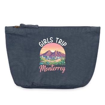 Monterrey Girls Trip - Vintage Reißverschluss-Täschchen (18 x 21 cm) - Vintage Denim - Vorne
