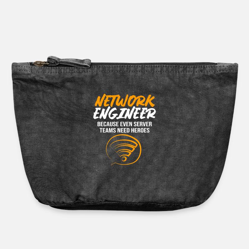 Netzwerk Informatiker Programmierer Admin - Vintage Reißverschluss-Täschchen (18 x 21 cm) - Vintage Schwarz