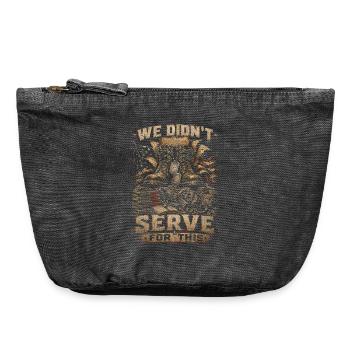 Jour des anciens combattants pour les démocrates - Pochette zippée vintage 18 x 21 cm - noir vintage - Devant