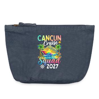 Cancun Cruise Squad 2027 - Vintage Reißverschluss-Täschchen (18 x 21 cm) - Vintage Denim - Vorne