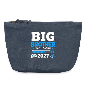 Großer Bruder Level-Ladung 2027 - Vintage Reißverschluss-Täschchen (18 x 21 cm) - Vintage Denim - Vorne