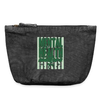 Mental Health Matters Gift Self Care - Vintage Zip Pouch 18 x 21 cm - vintage black - Front