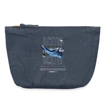 Ocean Manta Precious Treasure - Vintage Zip Pouch 18 x 21 cm - vintage denim - Front