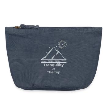 Ruhe auf höchstem Niveau, Slow Living - Vintage Reißverschluss-Täschchen (18 x 21 cm) - Vintage Denim - Vorne