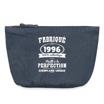 Hergestellt 1996 – Perfekt gereift - Vintage Reißverschluss-Täschchen (18 x 21 cm) - Vintage Denim - Vorne