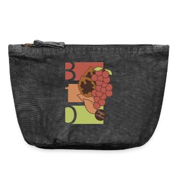 Organic Fruits Fruit Symbol Healthy Food Food Icon - Vintage Zip Pouch 18 x 21 cm - vintage black - Front