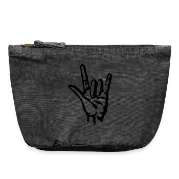 Cool - Vintage Zip Pouch 18 x 21 cm - vintage black - Front
