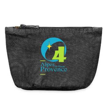 Alpes de hautes-provence 04 - Vintage Zip Pouch 18 x 21 cm - vintage black - Front