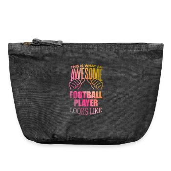 Football - Vintage Zip Pouch 18 x 21 cm - vintage black - Front