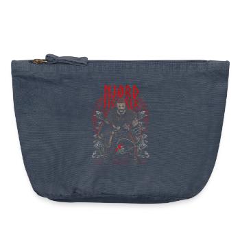 Njørd Fisker - Viking - red - Vintage Zip Pouch 18 x 21 cm - vintage denim - Front