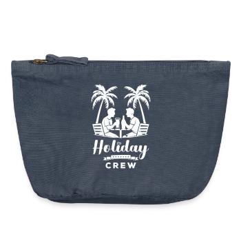 Zwei Freunde machen Party - Vintage Reißverschluss-Täschchen (18 x 21 cm) - Vintage Denim - Vorne