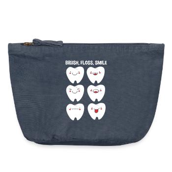 Receptionist Dentist - Vintage Zip Pouch 18 x 21 cm - vintage denim - Front