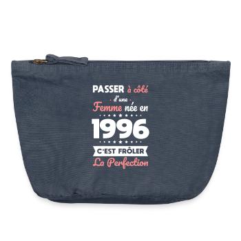 Born in 1996 – Near perfection - Vintage Zip Pouch 18 x 21 cm - vintage denim - Front