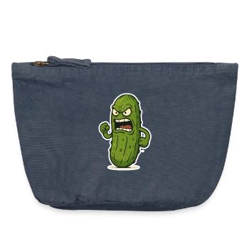Cucumber attack - Vintage Zip Pouch 18 x 21 cm - vintage denim - Front