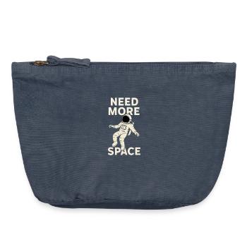 Astronaut Need More Space – Weltraum Design - Vintage Reißverschluss-Täschchen (18 x 21 cm) - Vintage Denim - Vorne