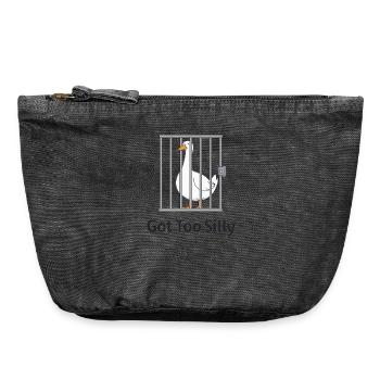 Goose – Trop bête - Pochette zippée vintage 18 x 21 cm - noir vintage - Devant