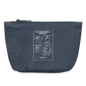 Gridiron Football Blueprint - Vintage Zip Pouch 18 x 21 cm - vintage denim - Front