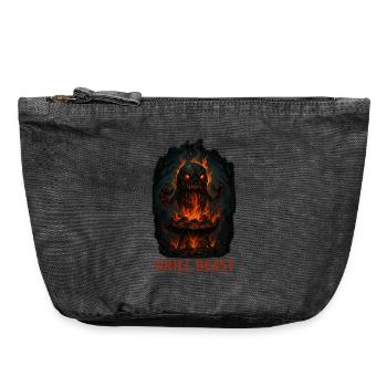 Grill Beast - Vintage Reißverschluss-Täschchen (18 x 21 cm) - Vintage Schwarz - Vorne