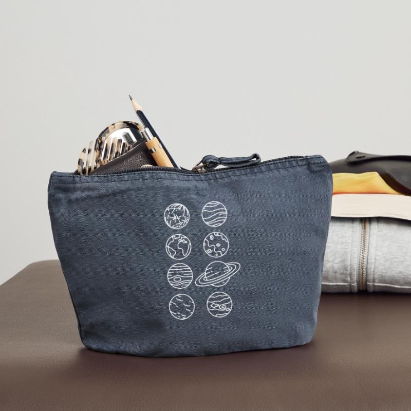 Solar System Planets – Solar System Space Vintage Zip Pouch 18 x 21 cm