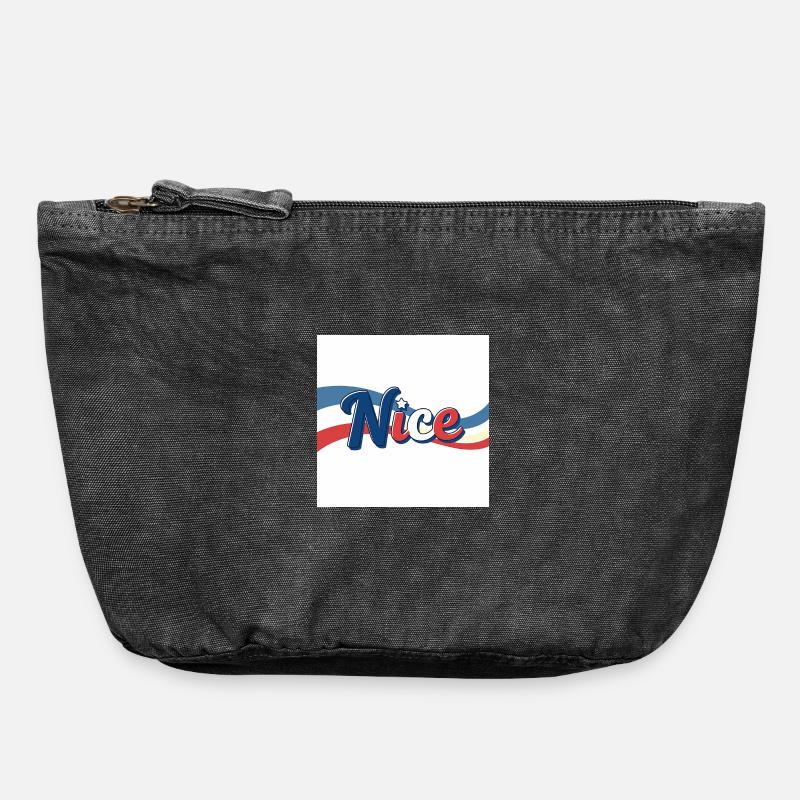Bien comme bien - Pochette zippée vintage 18 x 21 cm - noir vintage