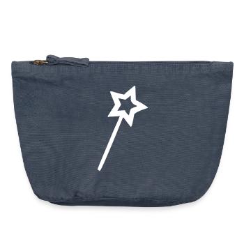 Zauberstab - Vintage Reißverschluss-Täschchen (18 x 21 cm) - Vintage Denim - Vorne