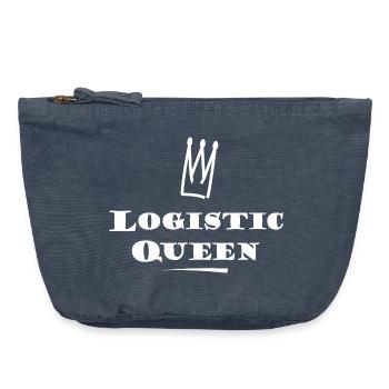 Queen of Logistics - Vintage Zip Pouch 18 x 21 cm - vintage denim - Front