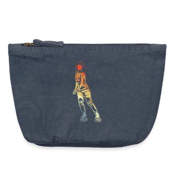 Roller skater - Vintage Zip Pouch 18 x 21 cm - vintage denim - Front
