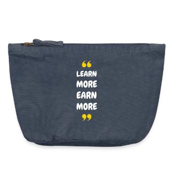 En savoir plus Gagnez plus - Pochette zippée vintage 18 x 21 cm - vintage bleu jeans - Devant