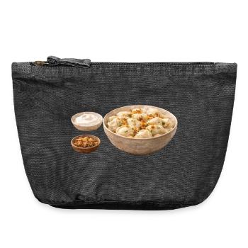 Vareniki - Pochette zippée vintage 18 x 21 cm - noir vintage - Devant
