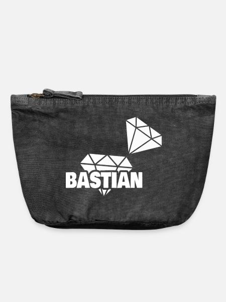 Kostbar Bastian - Vintage Reißverschluss-Täschchen (18 x 21 cm) - Vintage Schwarz