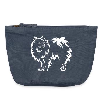 Spitz "Black Edition" - Vintage Reißverschluss-Täschchen (18 x 21 cm) - Vintage Denim - Vorne