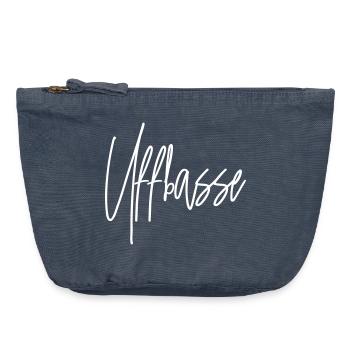 UFFBASSE dialect Baden - Vintage Zip Pouch 18 x 21 cm - vintage denim - Front